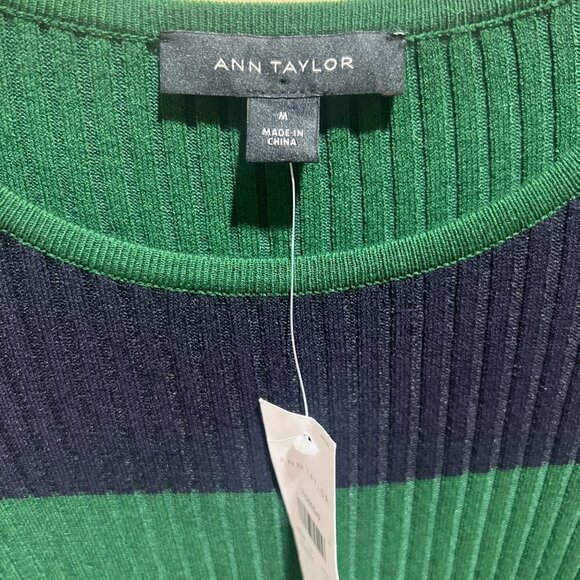 NWT Ann Taylor Striped Long Sleeve Sweater Sz M - Picture 5 of 5